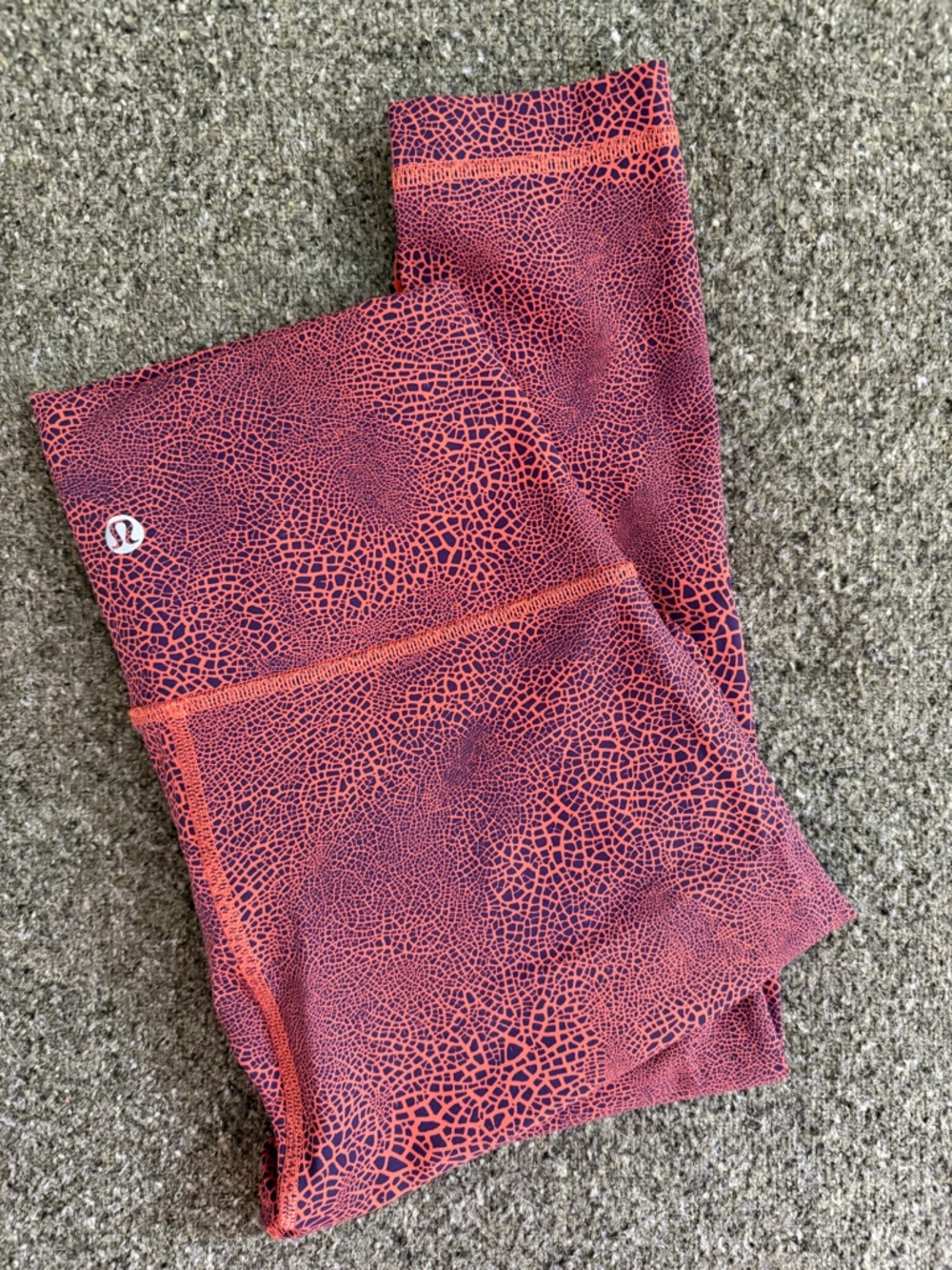 lululemon athletica Pink and Navy Patterned Leggings